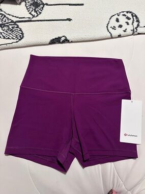 NWT Lululemon Align High-Rise Purple Athletic Shorts 4"